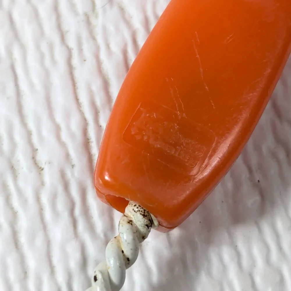 Vintage Kellogg‎ Quality Basting & Pastry Brush orange plastic handle USA RARE